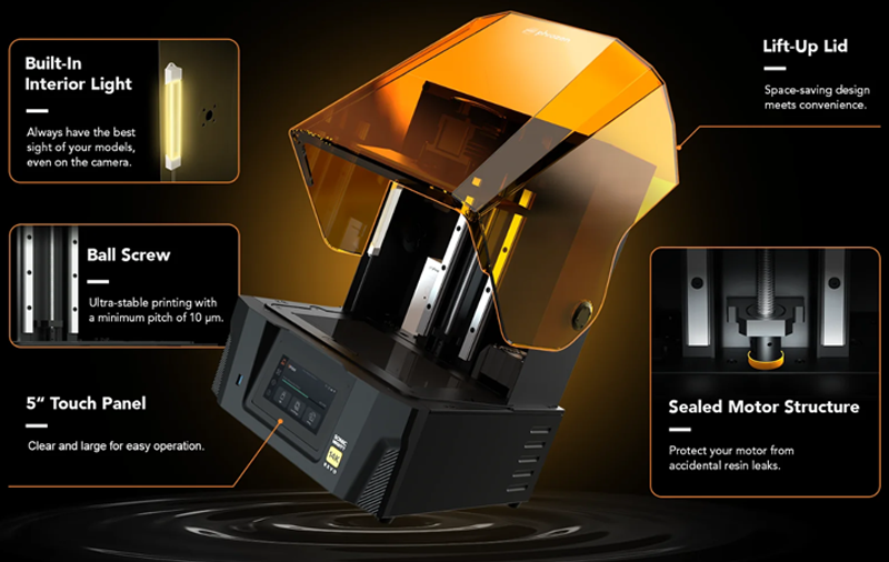 The features of the Sonic Mighty 14K Revo printer